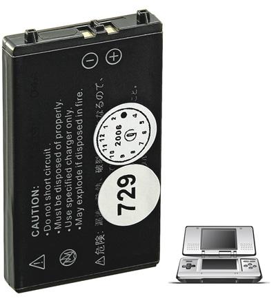 Accu lion 3.7v 850ma pour nintendo ds (nds) ntr-001 / nts-003