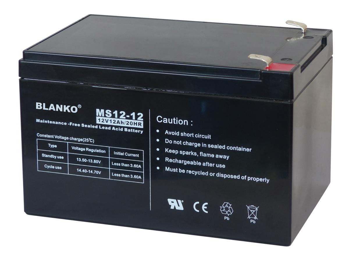 Batterie étanche au plomb standard 12v 12a 151x99x 96mm