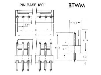 Connecteur avec câble pour ci - mâle - 20 contacts