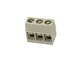 Bornier à vis 3 plots horizontal 24a/ 250v pas 5 mm lot de 5 pièces