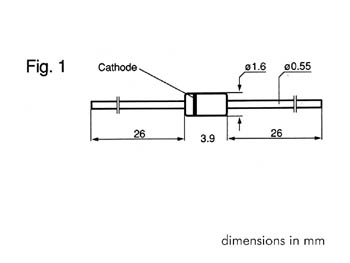 Diode zener 100v - 0.5w - do35