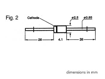 Diode zener 100v - 1.3w - do41