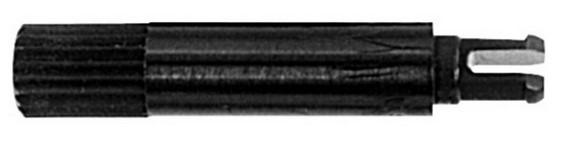 Axe de reglage 25mm noir pour resistance ajustable ca14..