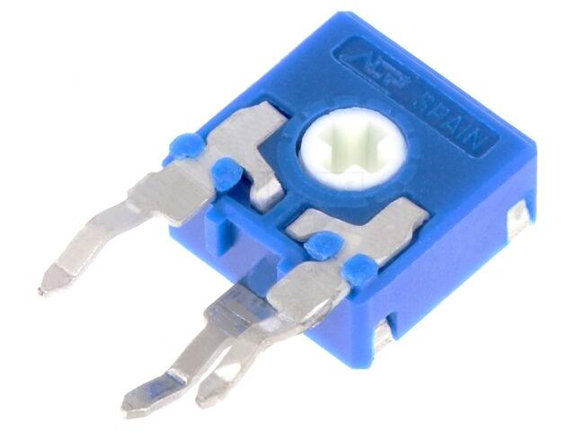 Resistance ajustable monotour verticale carbone 0.1w 500 ohms 6.5x6.5