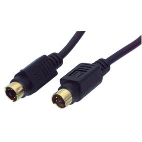 Cordon audio-vidéo mini-din4 mâle / mini-din4 mâle l=15m