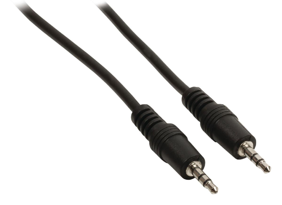 Cordon audio-vidéo jack mâle 3.5mm stéréo / jack mâle 3.5mm stéréo l=2.5m