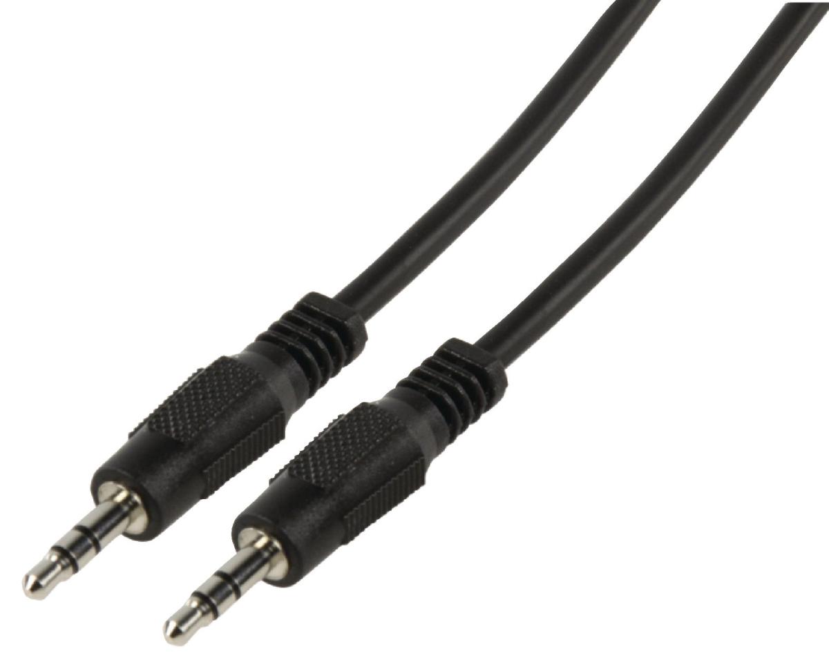 Cordon audio-vidéo jack mâle 3.5mm stéréo / jack mâle 3.5mm stéréo l=2.5m