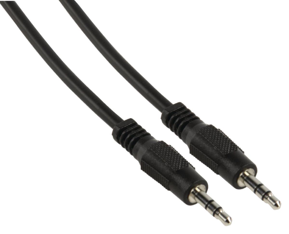 Cordon audio-vidéo jack mâle 3.5mm stéréo / jack mâle 3.5mm stéréo l=2.5m