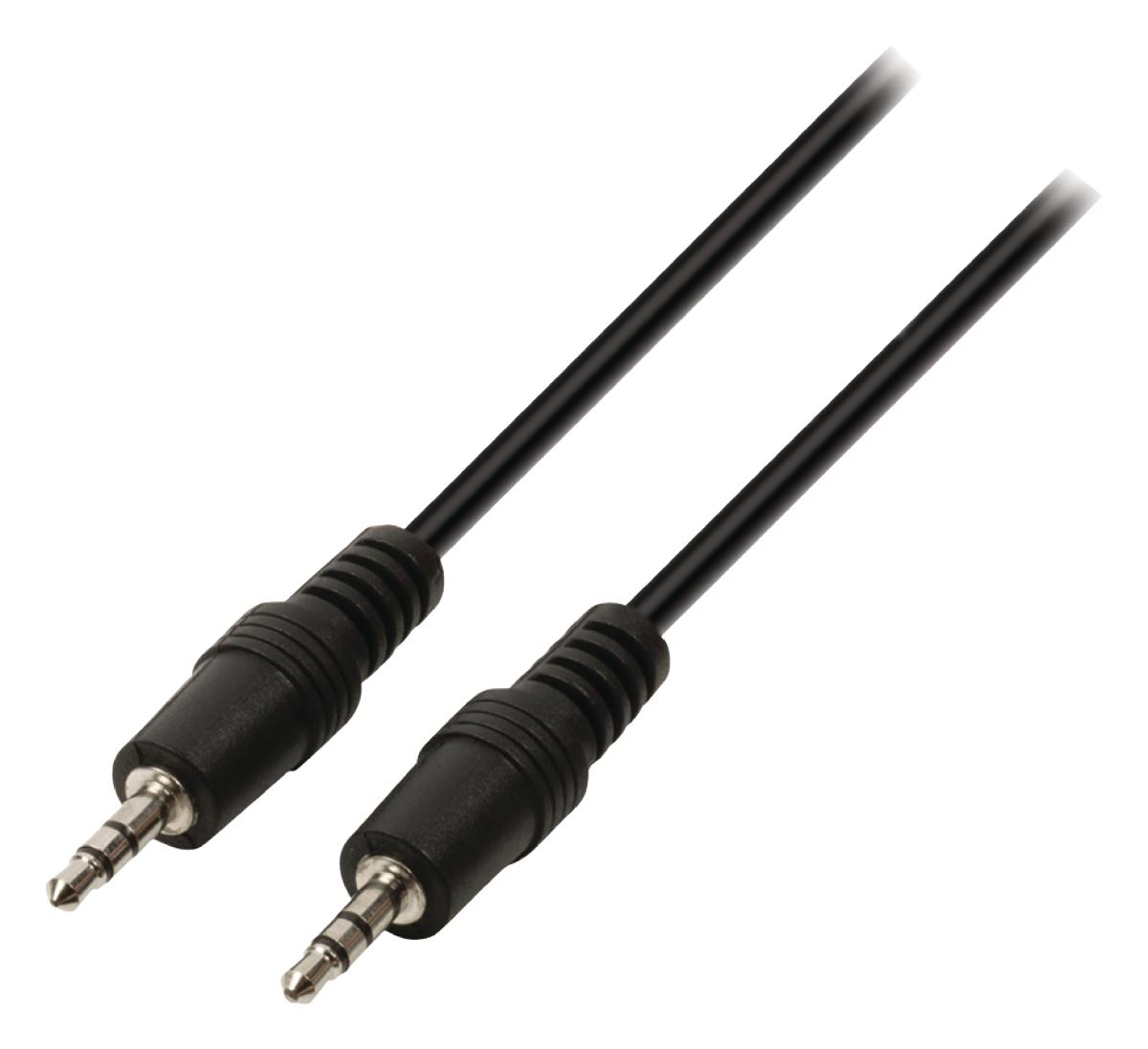 Cordon audio-video jack male 3.5mm stereo / jack male 3.5mm stereo l=0.5m slim