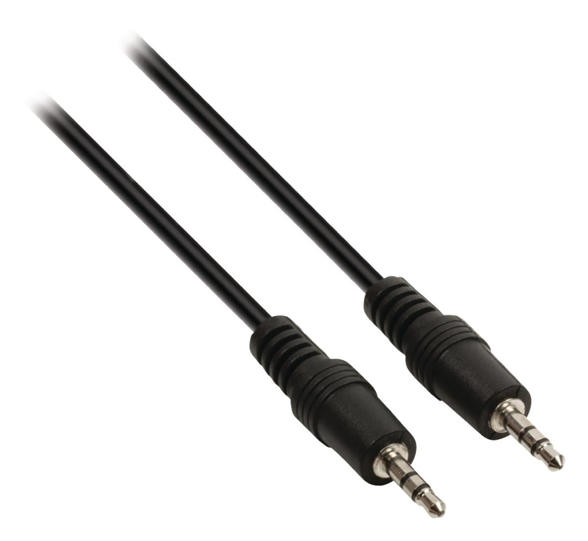 Cordon audio-video jack male 3.5mm stereo / jack male 3.5mm stereo l=0.5m slim