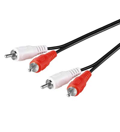 Câble audio 2 RCA mâle/mâle 4 m