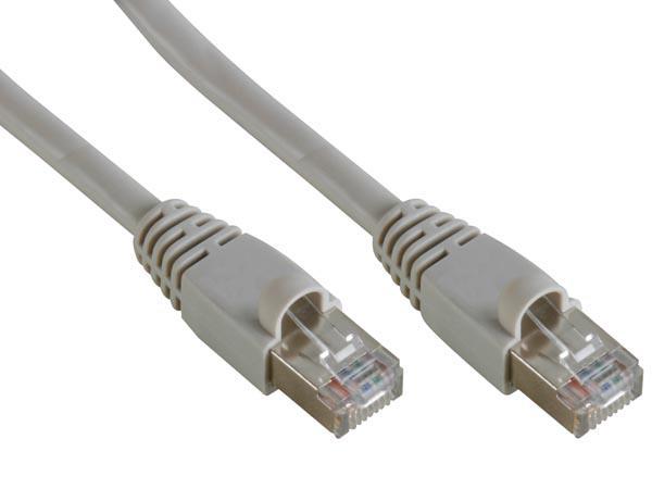 Cordon informatique rj45 mâle / rj45 mâle l=7.5m cat 5e ftp