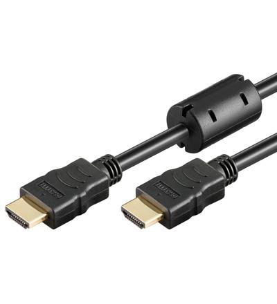 Hdmi 1.4 mâle/mâle (5m) + ferrite