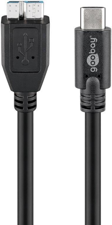 Cable usb-c male / usb 3.0 type micro-b male l= 1m