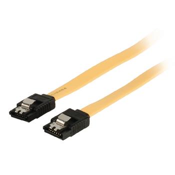 Cable sata 6 gb interne sata 7 broches femelle - sata 7 broches femelle 0.50 m jaune