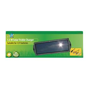 Chargeur solaire pour batterie 12v 1.5w avec pinces batterie / prise allume-cigare