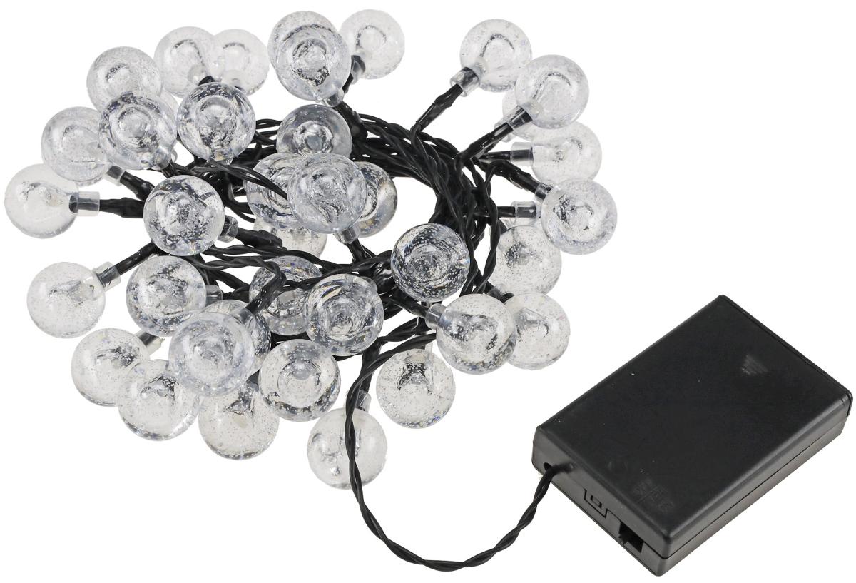 Guirlande à led 40 boules 23mm Ø - l=3m - multicolore - à piles (3xaa)