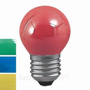 Lampe e27 240v 15w 45 x 70mm rouge