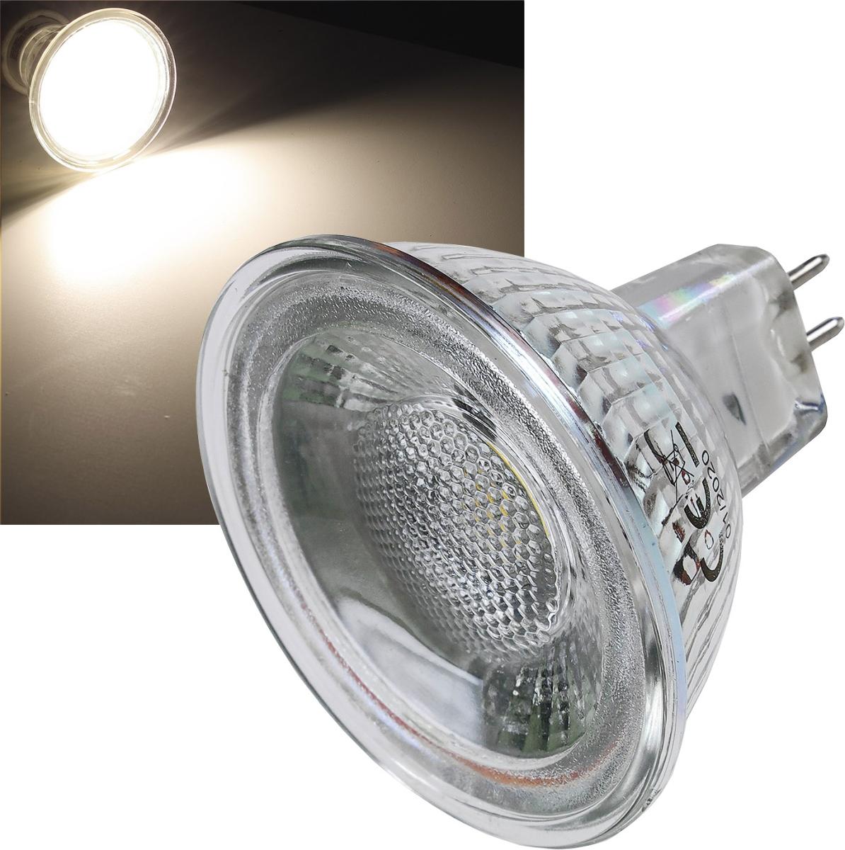 Ampoule mr16 gu5.3 led 5w blanc neutre - 4000°k - 400 lm - 12v - 36°