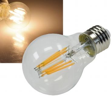 Ampoule a filament led e27 style retro 8w blanc chaud 3000k 750 lumens 60x108mm