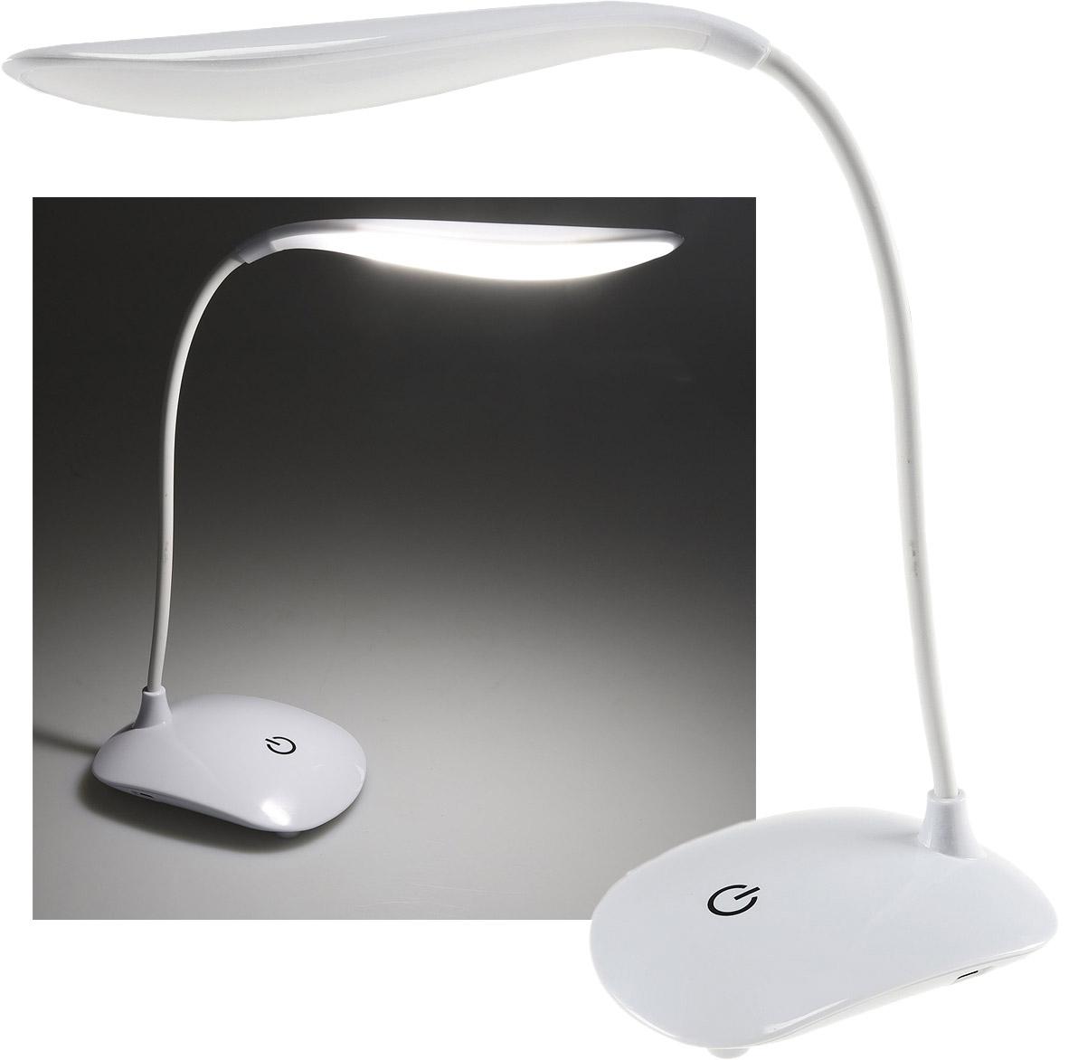 Lampe de table led avec interrupteur tactile col de cygne, 3 niveaux de luminosité