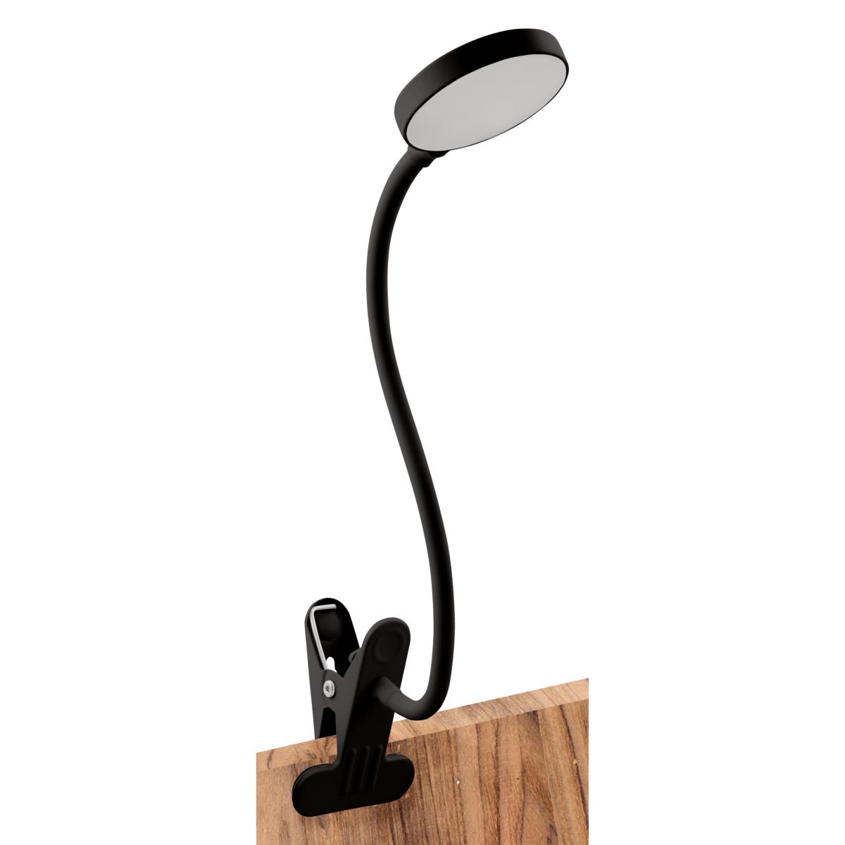 Lampe à pince led 3,3 w, 438 lm, intensité variable, blanc chaud