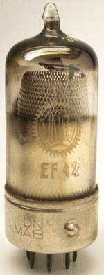 Tube electronique ef42 / z150 / hf62 pentode 8 pins