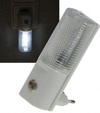 Veilleuse a led avec control marche/arret par capteur crepusculaire