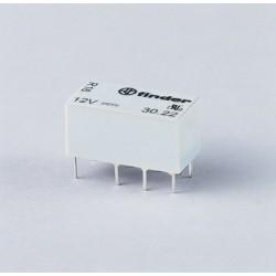 Relais miniature serie 3022 finder 12v 2rt 2a 20x10x11mm 720 ohms