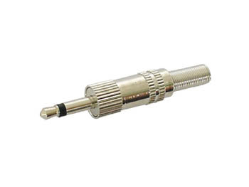Blister de 2 x fiche jack 3.5mm male mono metal
