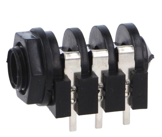 Lot de 2 x fiche jack 6.35mm femelle  stereo chassis ci avec inter