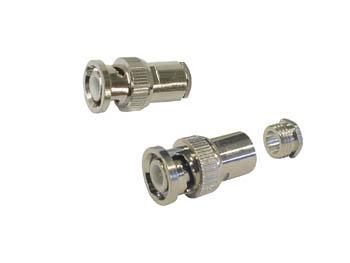 Blister de 2 x fiches bnc mâle à souder pour câble 75ohm