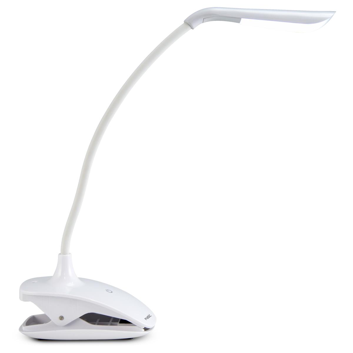 Lampe led rechargeable avec pince - blanc