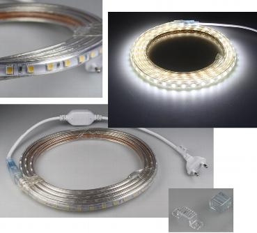 Flexible à led blanc froid / 230vac 50w / d=50x50mm / 630 lm/m / l= 5m ip44 ( utilisation extérieure possible )