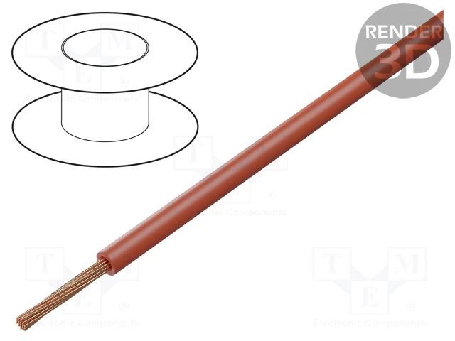 Câble alimentation 10mm² multibrin souple rouge (vendu au mètre)