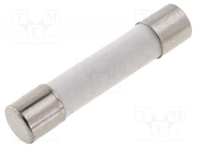 Fusible céramique super rapide pour multimètre 630ma 500vac 6.3 x 32 mm