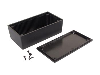 Coffret plastique - noir 130 x 70 x 45mm