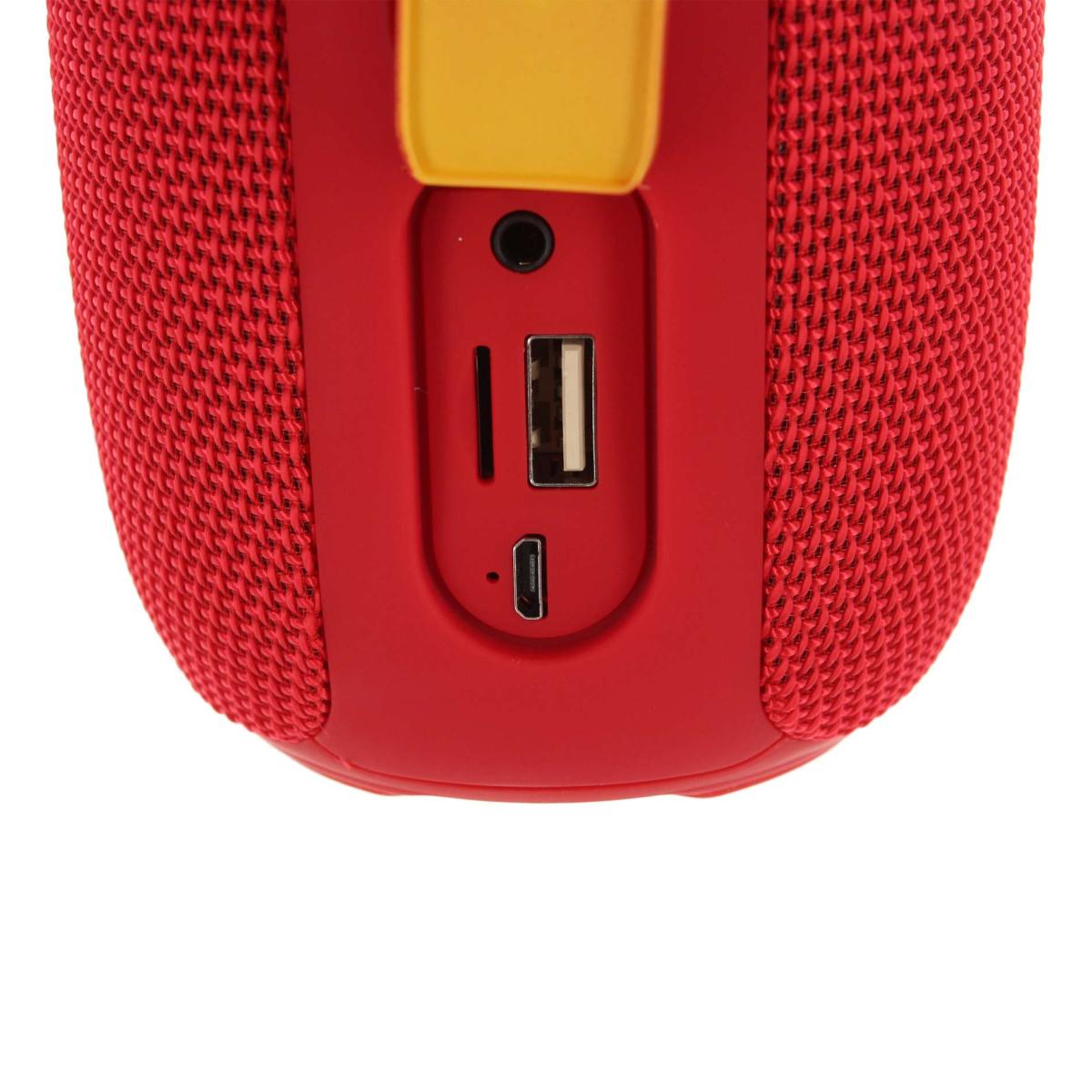 Enceinte nomade bluetooth compacte - couleur rouge