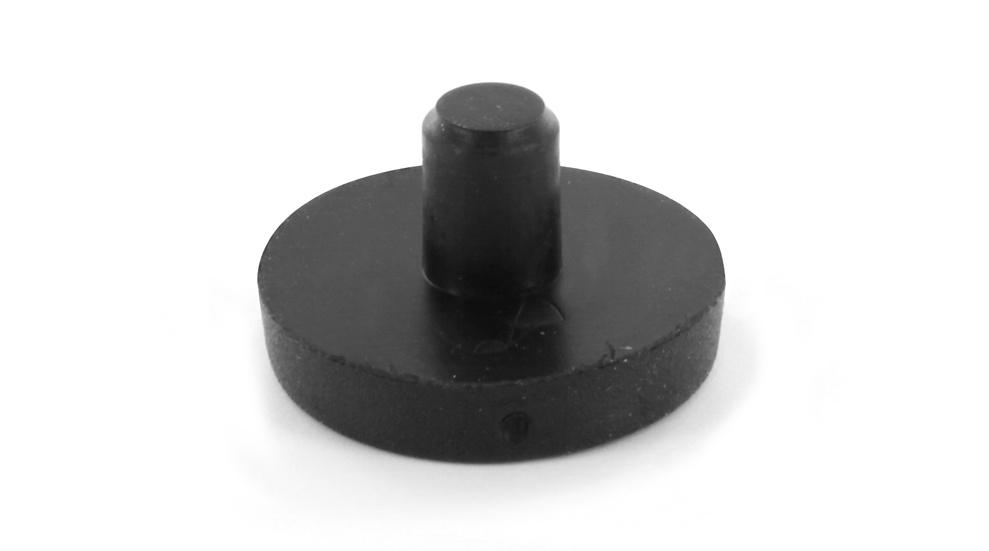 Pied à clipser en caoutchouc perçage 5mm Ø=17mm h=3.5mm lot de 8 pièces
