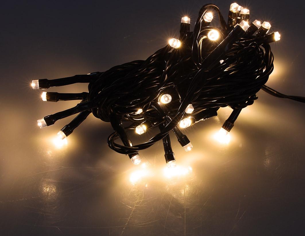 Guirlande à 40 leds blanc chaud ip44 l=4m