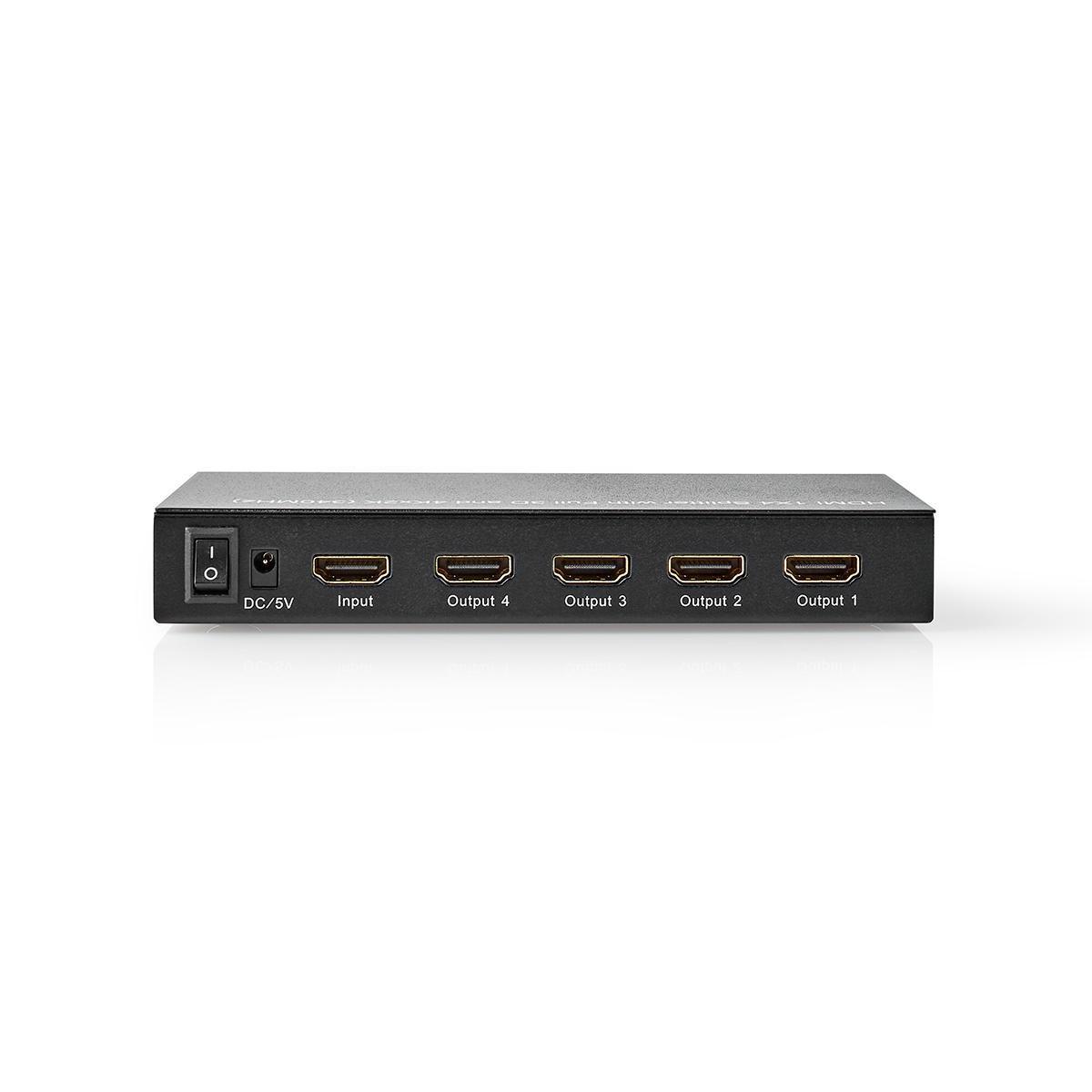 Splitter répartiteur hdmi 1 entrée vers 4 sorties 4k@60hz 3.4 gbps