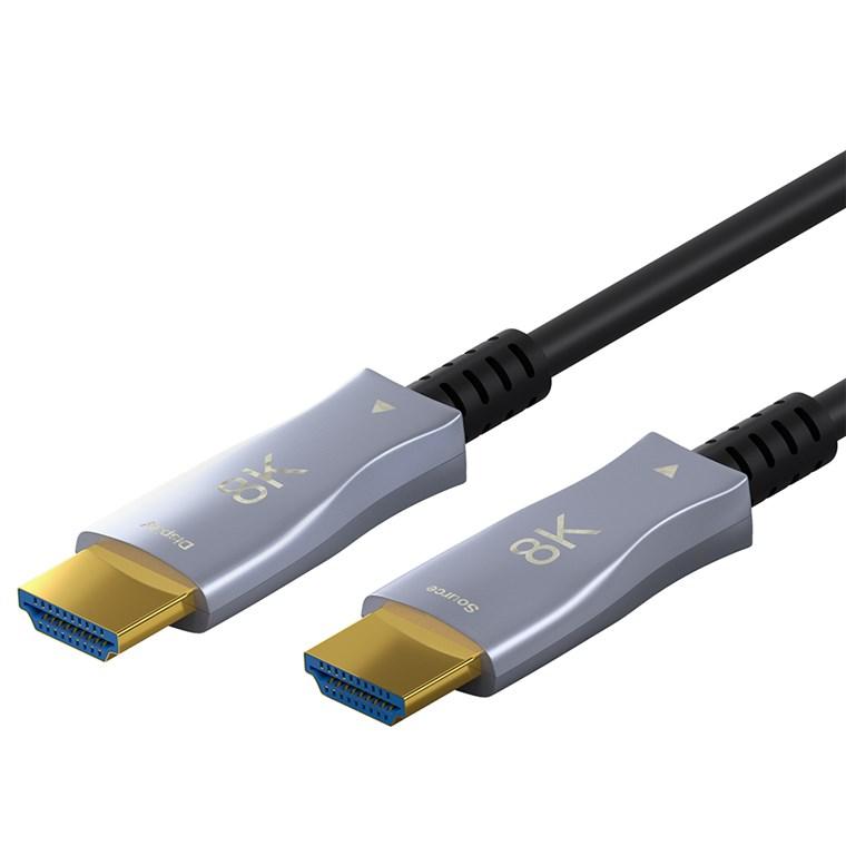 Cable hdmi 2.1 optique ultra-haute vitesse / 8k@60hz et 4k@120hz / 50 mètres / arc