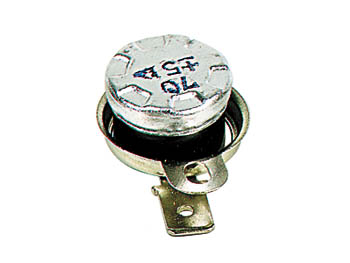 Inter therm. 6a 240v  d=15mm h=10mm 70 c a fermeture (no) cosses