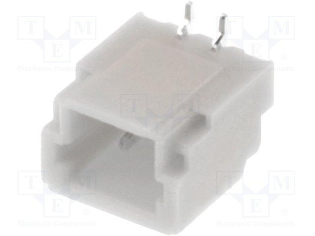 Lot de 5 embases male verticale jst série sh fil à carte 2 poles au pas de 1mm 50v/1a
