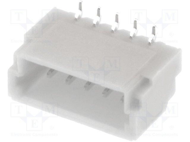 Lot de 5 embases male verticale jst série sh fil à carte 5 poles au pas de 1mm 50v/1a