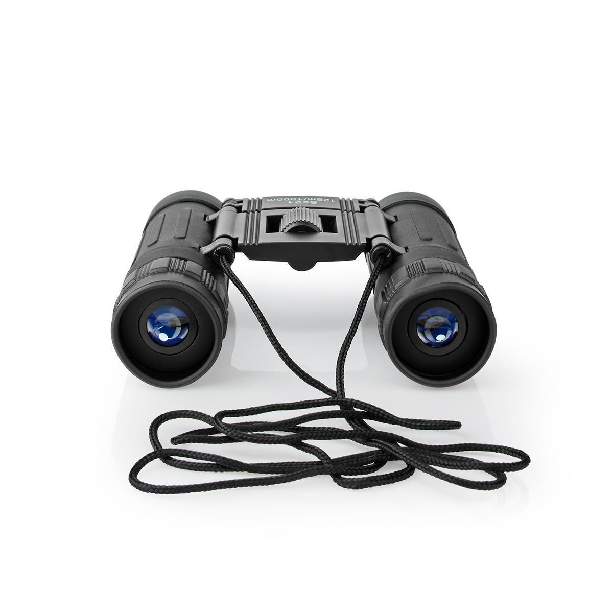 Jumelles / grossissement : 8x / diam. objectif : 21mm / champ de vision: 128m / sac inclus / noir