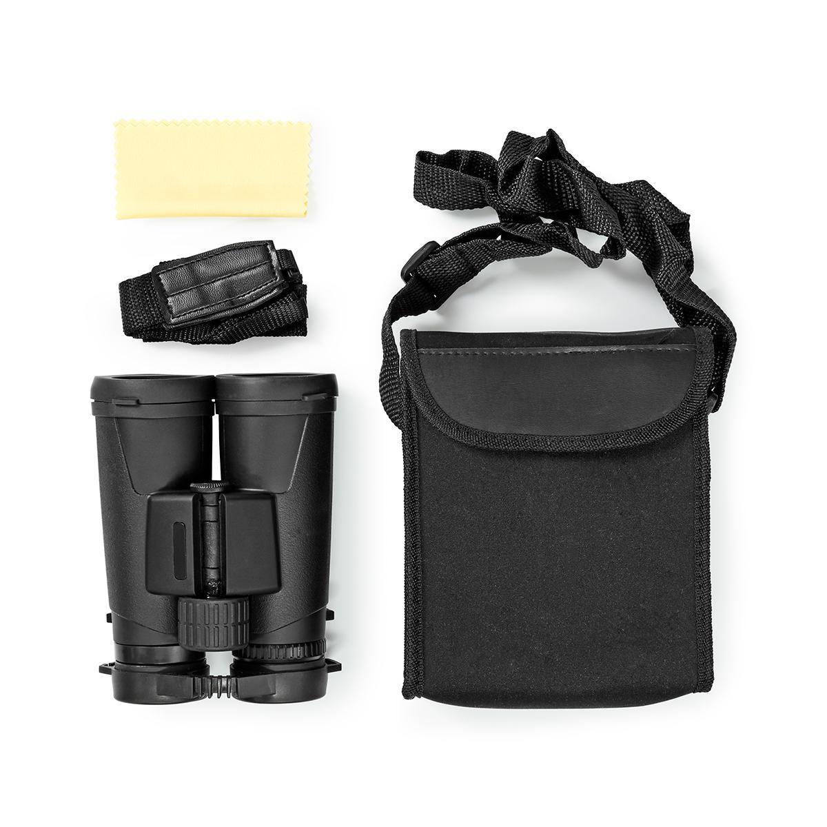 Jumelles / grossissement : 10x / diam. objectif : 42mm / champ de vision: 96m / sac inclus / noir