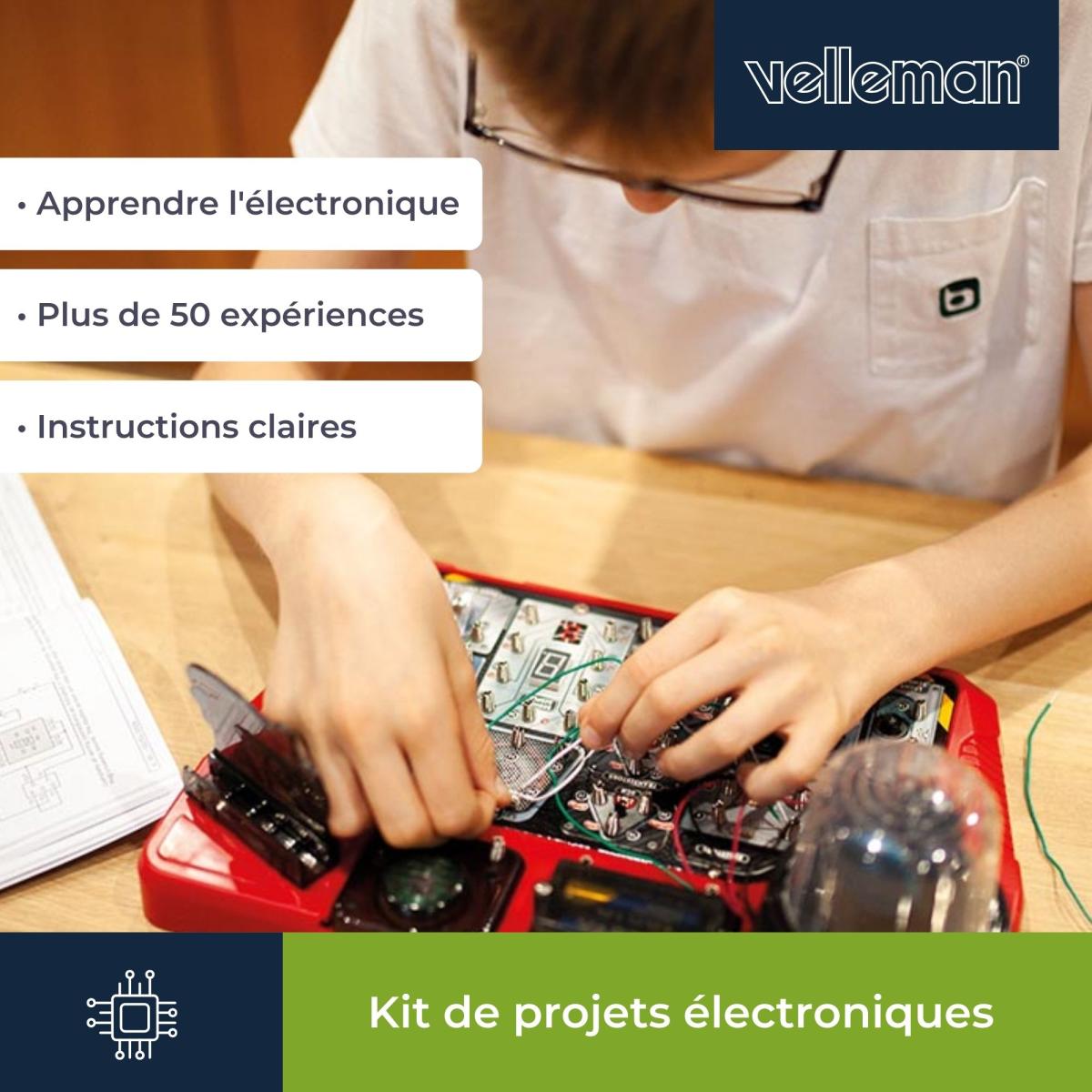 Kit de projets électroniques 50 expériences - jeu éducatif et interactif