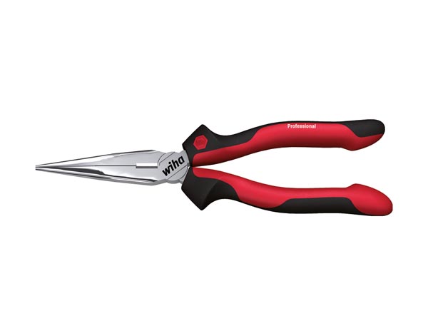 Pince demi-ronde professionelle avec coupe-fils - 160mm - wiha
