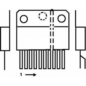 Lin-ic pwr amp 1x3.5w/8e 24v sil10